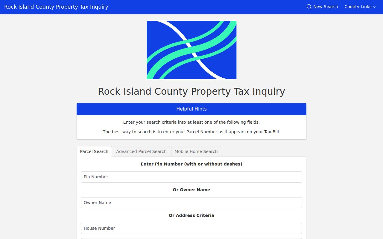 Rock Island County Devnet parcel and owner search for East Moline records