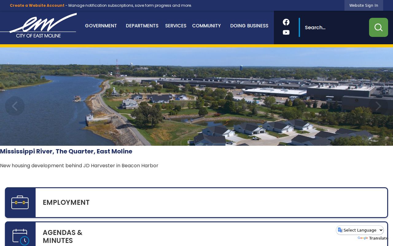 Official City of East Moline website records entry point